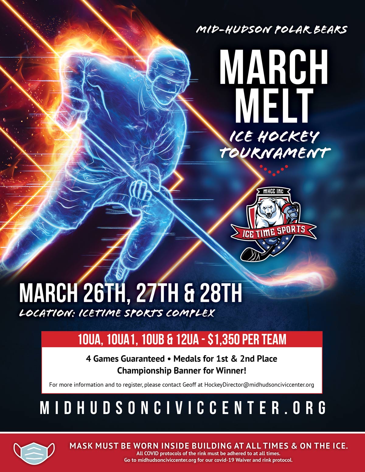 March Melt Ice Hockey Tournament March 2628 Enter Now!