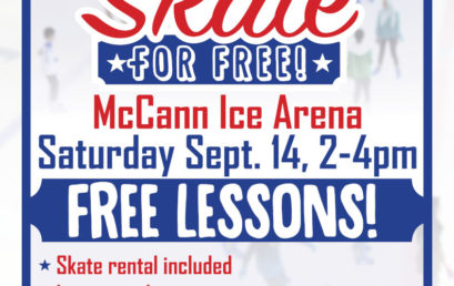 Skate for FREE @ McCann and IceTime
