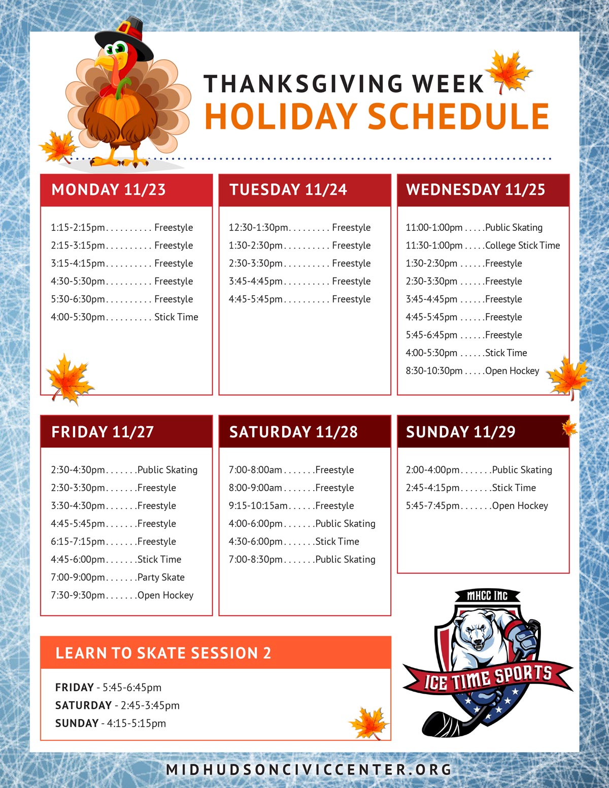 Holiday Schedule